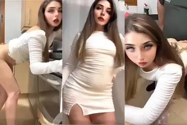 Bule Russia Selebrgram Doggy Brutal Memek Tembem Becek